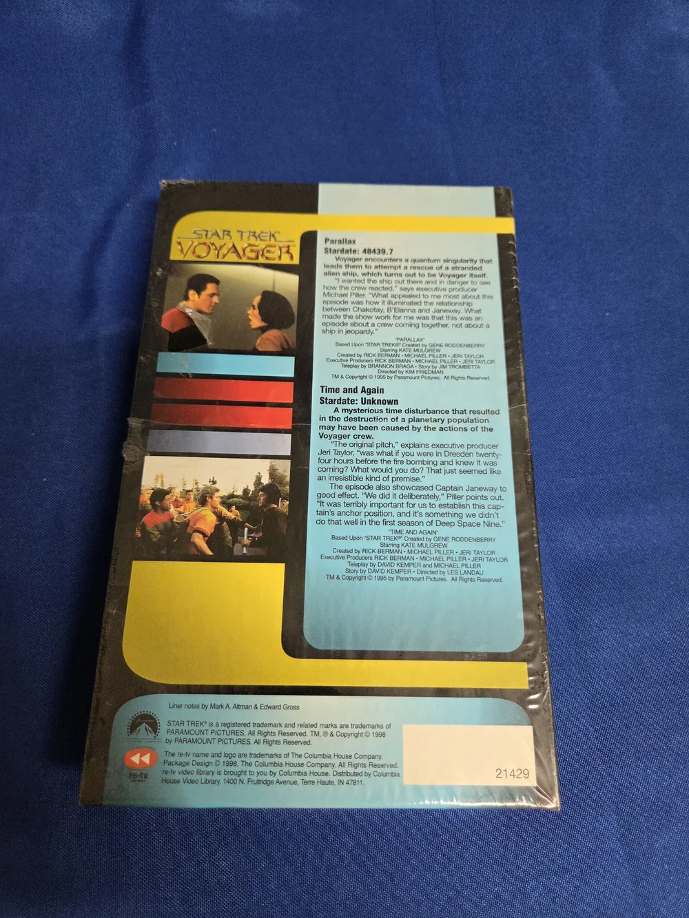 Star Trek: Voyager Collector's Edition Parallax VHS Sealed